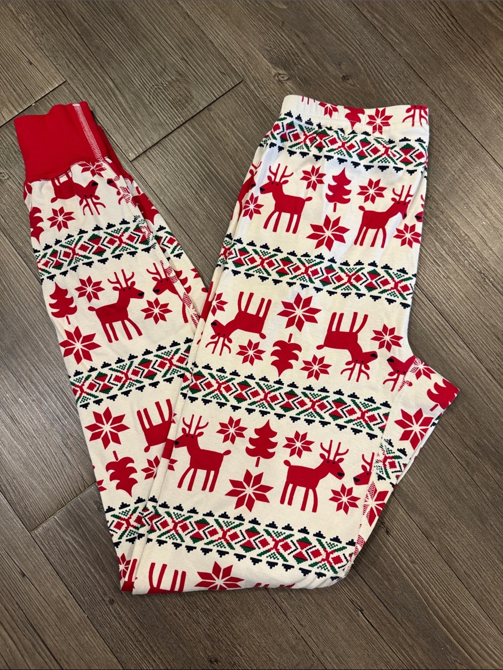 Hanna Andersson Dear Deer Print Organic Cotton Lounge Joggers. S. Like New!❤️💚